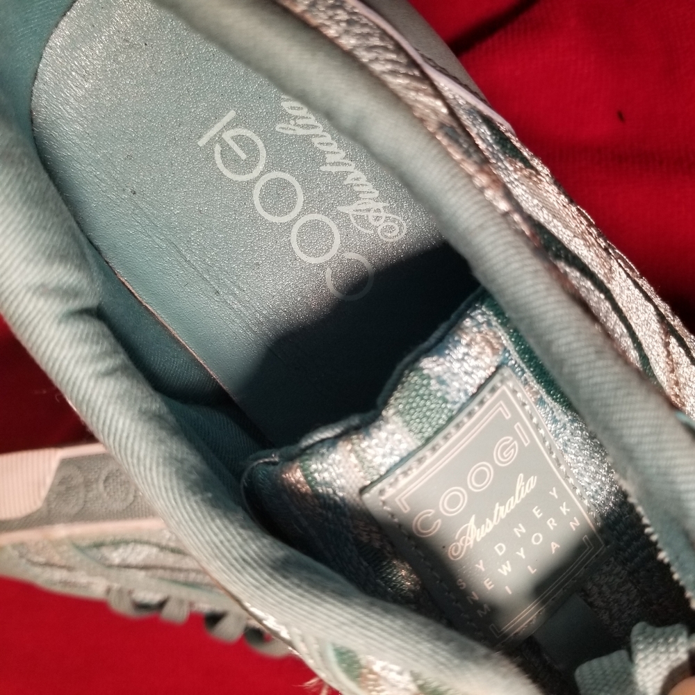 COOGI CWF017 sky blue knit casual sneakers - Picture 7 of 8
